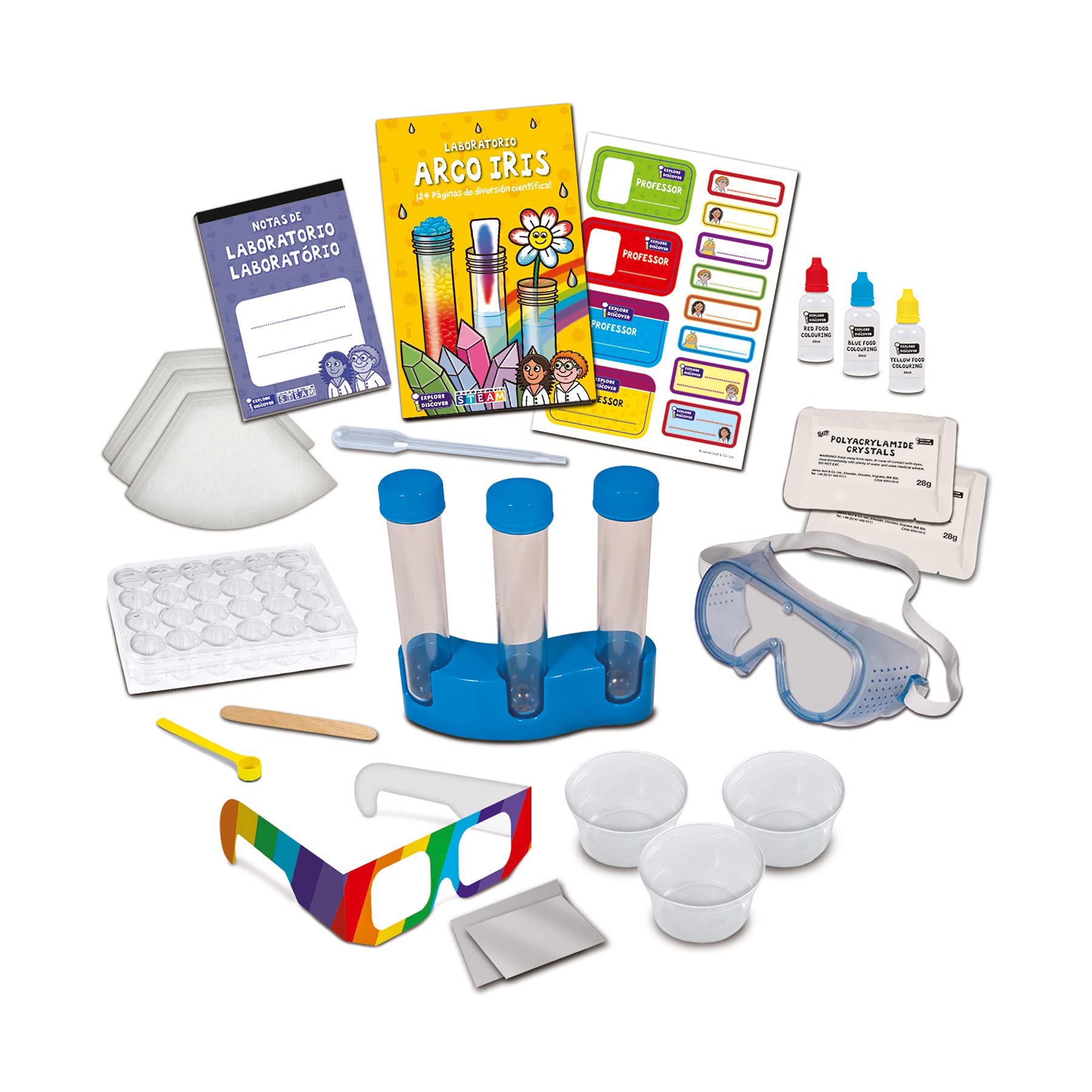 Kit Científico Infantil Learning Resources - Experimentos Con Colores (14 Piezas)