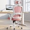 TRALT Office Chair - Ergonomic Office Chair with Back Support, Computer Chair - Home Office Desk Chairs, 330lbs Wide Seat Big and Tall Office Chairs with Headrest, Comfy Desk Chairs (Pink)