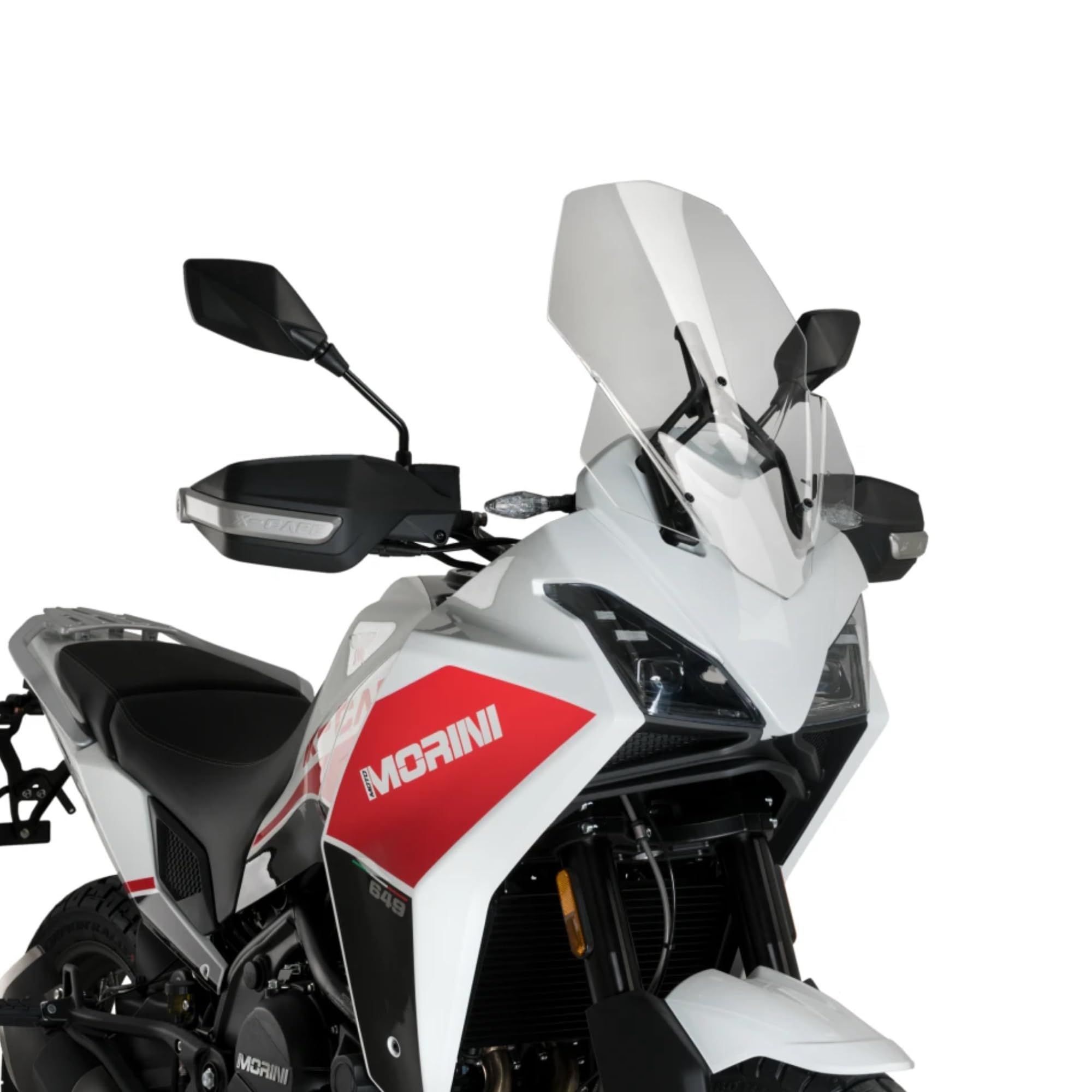 Cupolino Parabrezza Plexiglass JD9 TOURING Trasparente COMPATIBILE CON MOTO MORINI X-CAPE 650 2021-2025