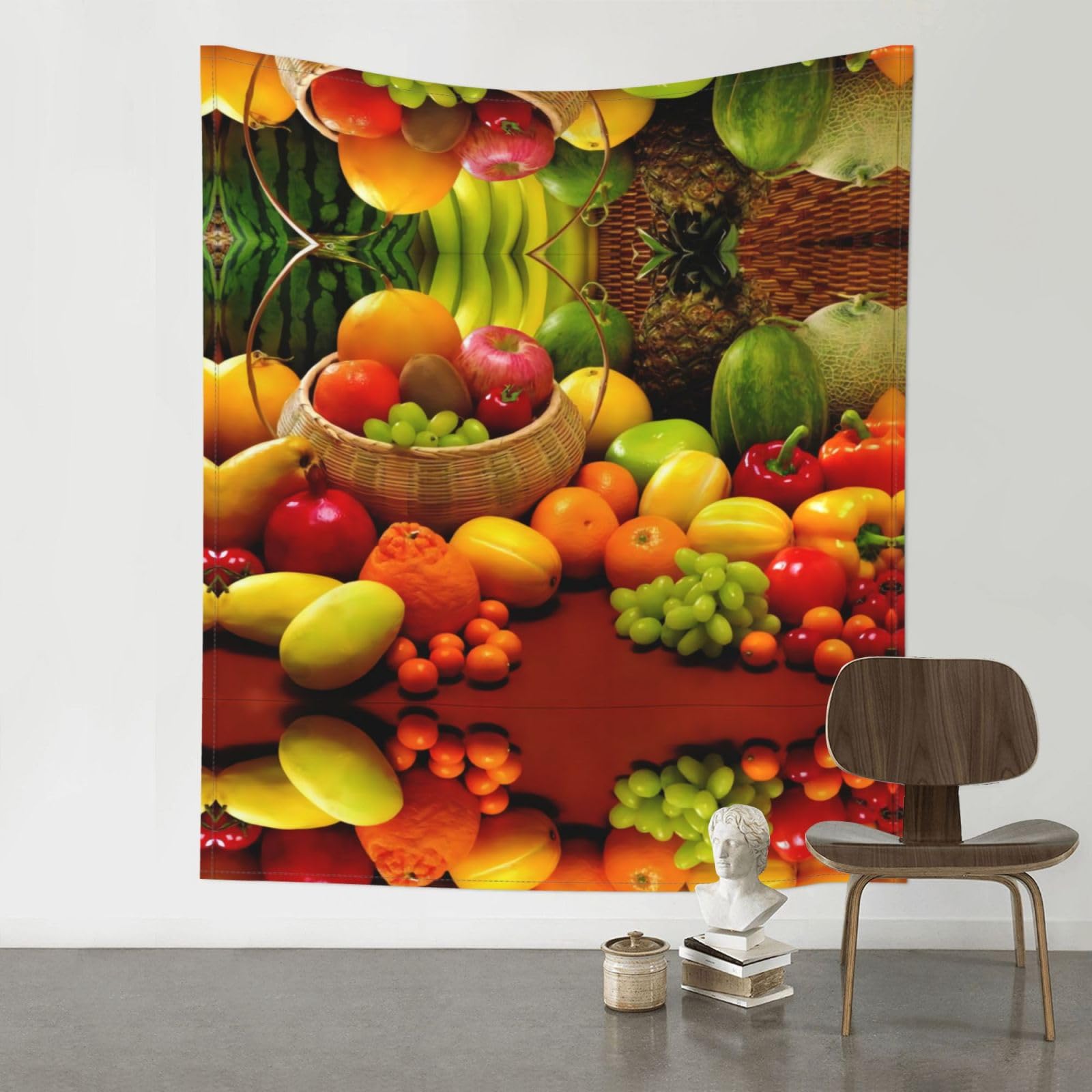 YYHHAOFA variety fresh vegetables fruits Prints Wall Tapestry 60x51in – Boho Chic Dorm Decor, Beach Throw, & Versatile Home Accent