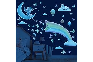 Glow in The Dark Fairy Rainbow Wall Decals Glow in The Dark...
