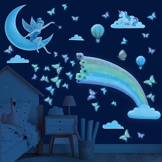 暗闇で光る 壁用デカール スペース(フェアリー)