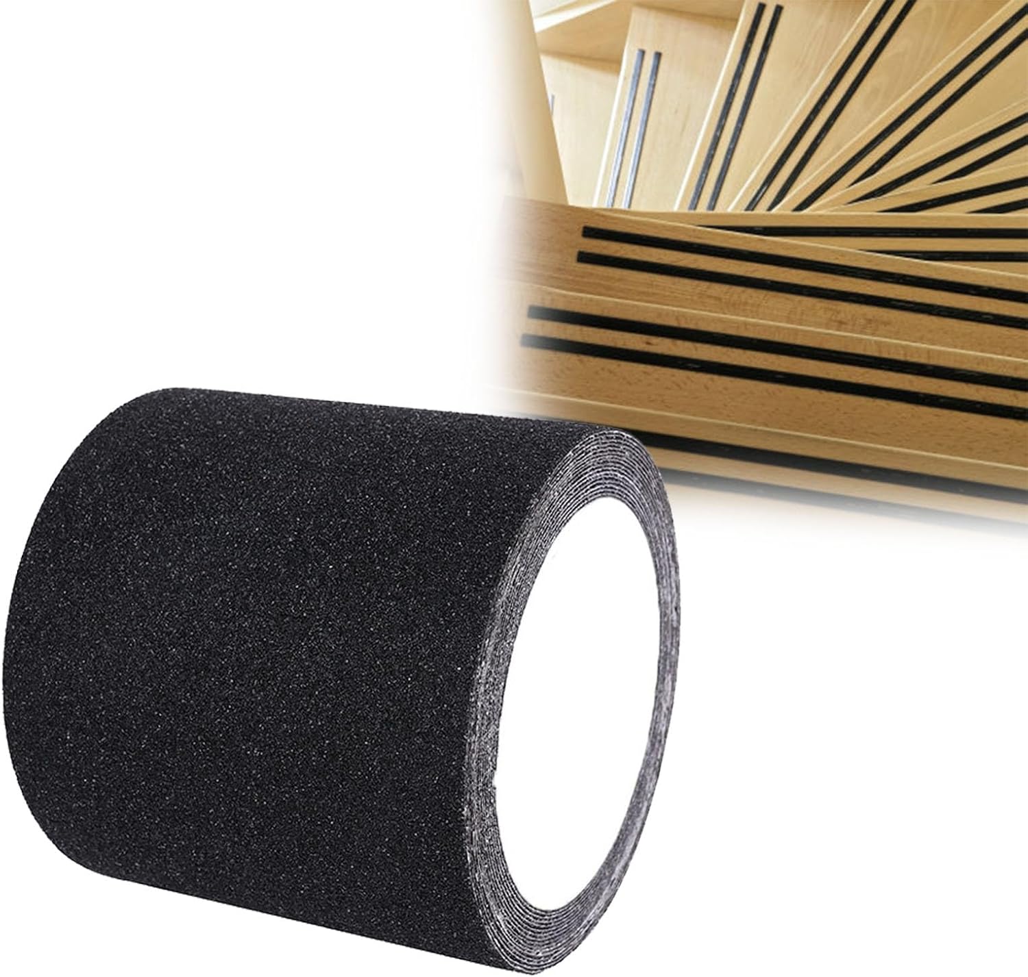 Anti Slip Traction Tape 2in 4in Width, Grip Tape Heavy Duty Non Skid for Shower Rooms/Nursing Homes, High Traction Friction Abrasive Adhesive Stair Steps(L 33ft x W 4in)