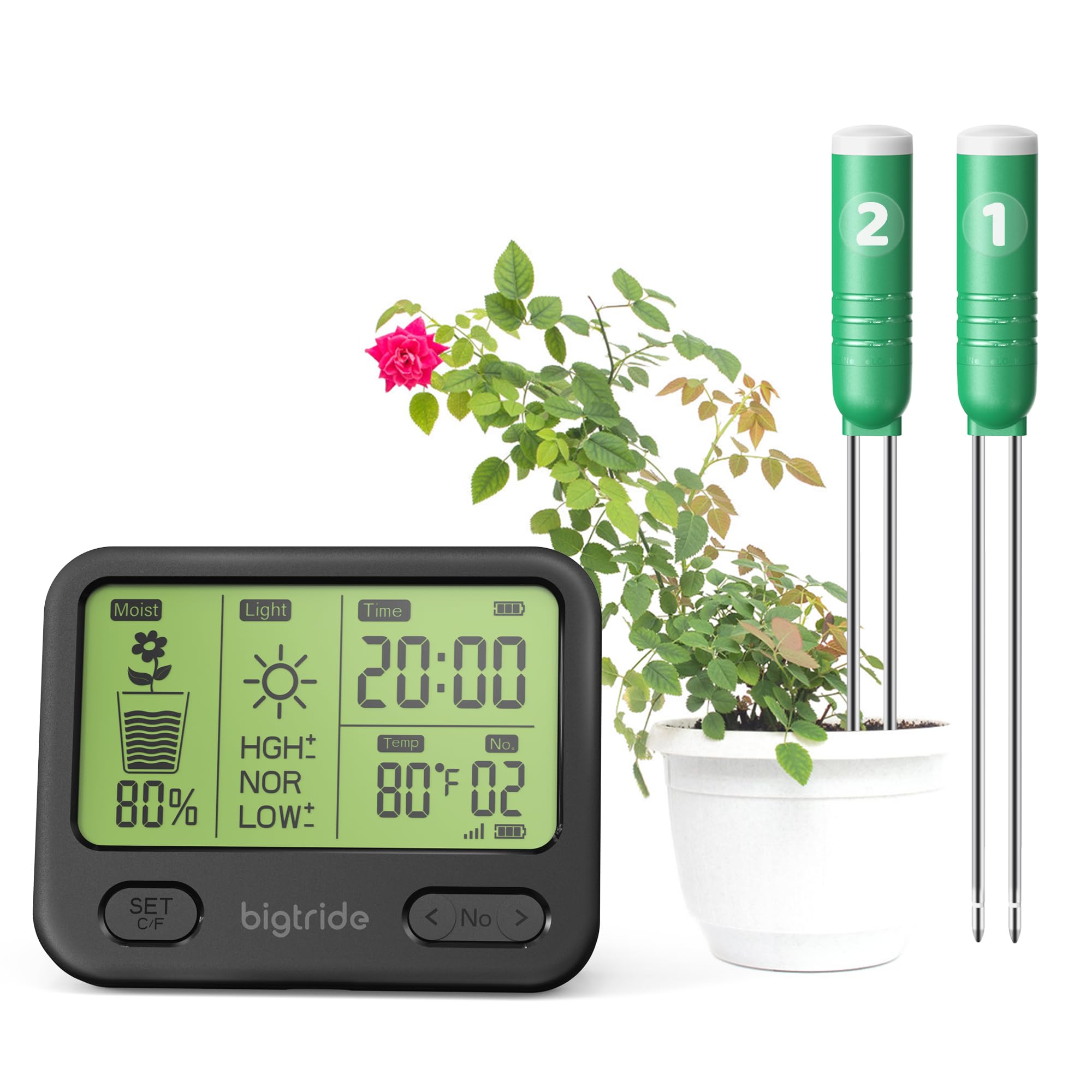 Confezione Da 2 Sonde Con Sensore Di Umidità Del Suolo, Tester Suolo - Solo Accessorio, Non Possono Essere Utilizzate Sole