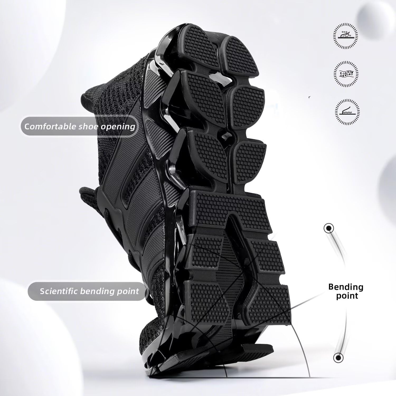 Men's Breathable Walking Shoes Non Slip Casual Sport Tennis Running Shoes Athletic Gym Blade Fashion Sneakers - Image 5