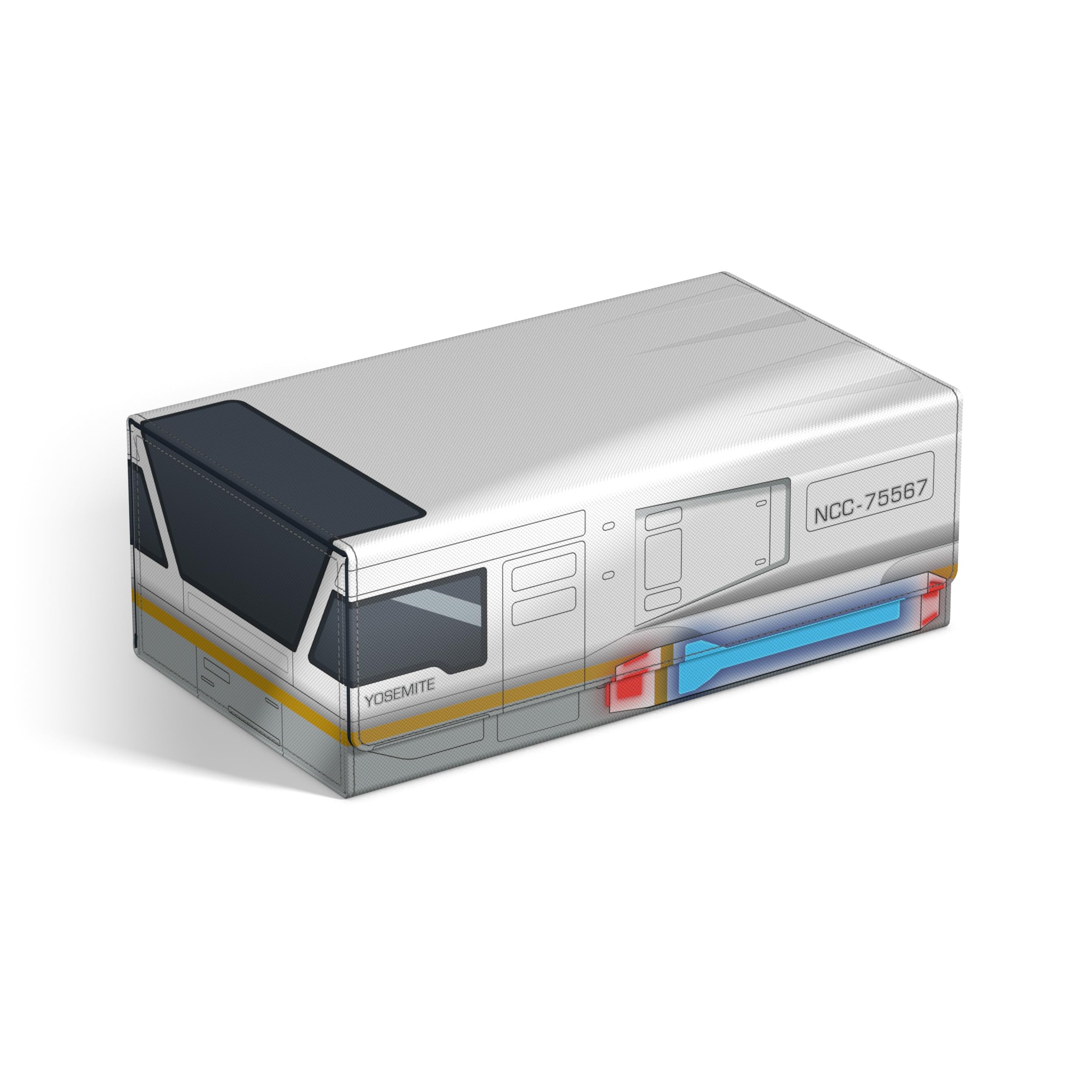 Ultimate Guard - Squaroes - Arkhive 800+ - Star Trek: Lower Decks - Collectors Case - Shuttlecraft Yosemite