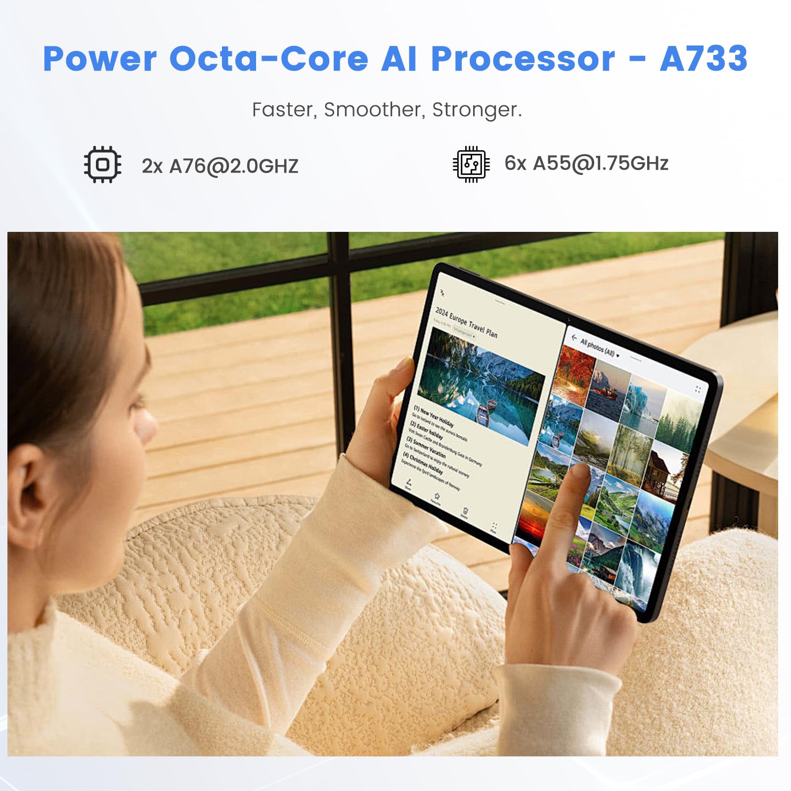 Amazon.com : Tablet, Android 15 Tablet, 20GB RAM 128GB ROM 1TB