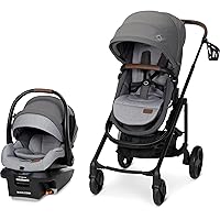 Vista 12 de Maxi-Cosi Tayla™ Max Sistema de Viaje, Cochecito de Bebé y Asiento de Coche Combo, Cochecito con Asiento de Coche Combo, Onyx Wonder