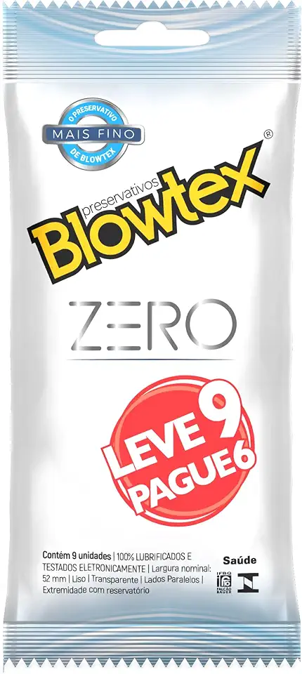 Blowtex Preservativo Zero Leve 9 Pague 6 unidades