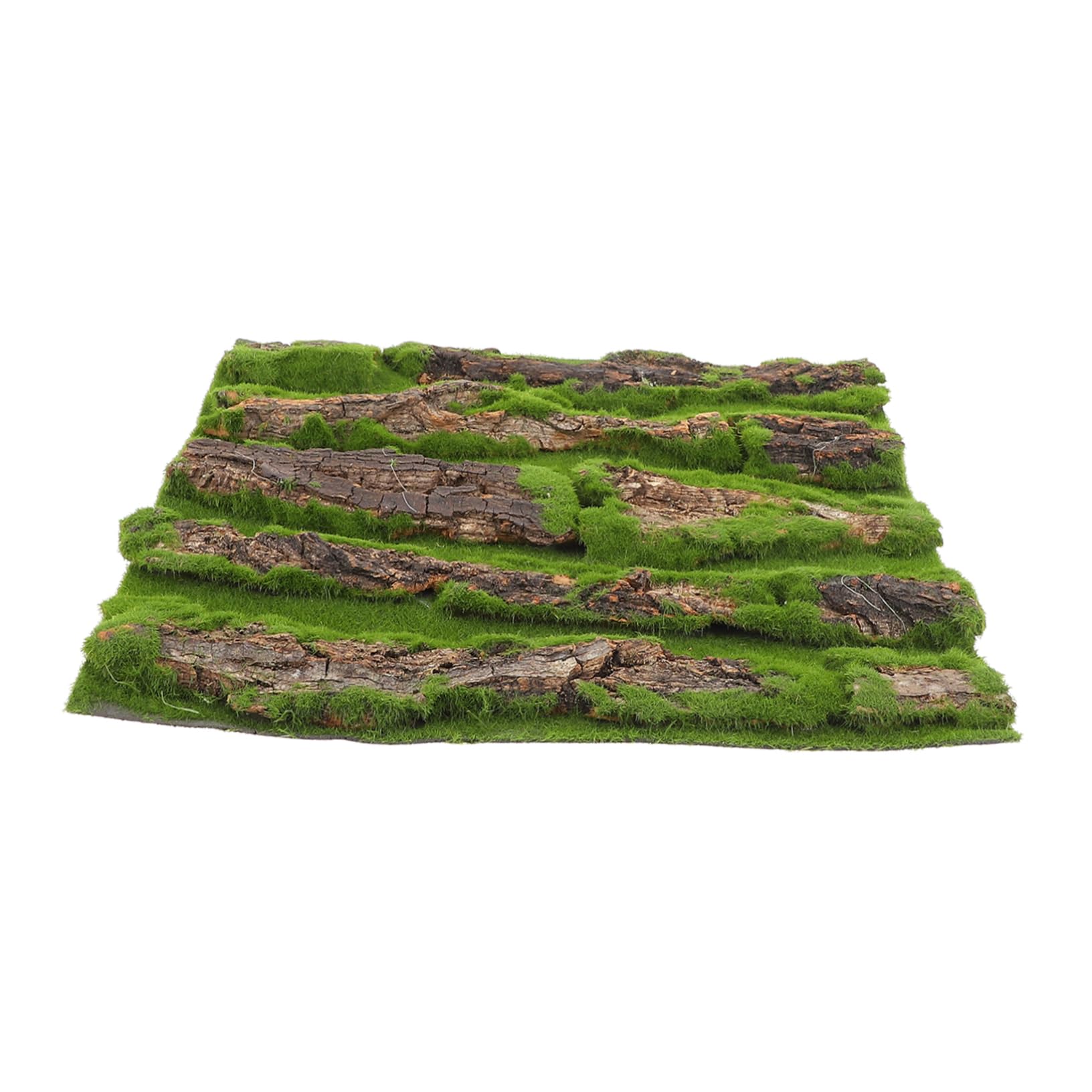 Kisangel Emulated Bark Decorative Background for Reptile Tank Natural Look Fish Tank Background Artificial Bark Adornments for Reptile Habitat and Aquarium