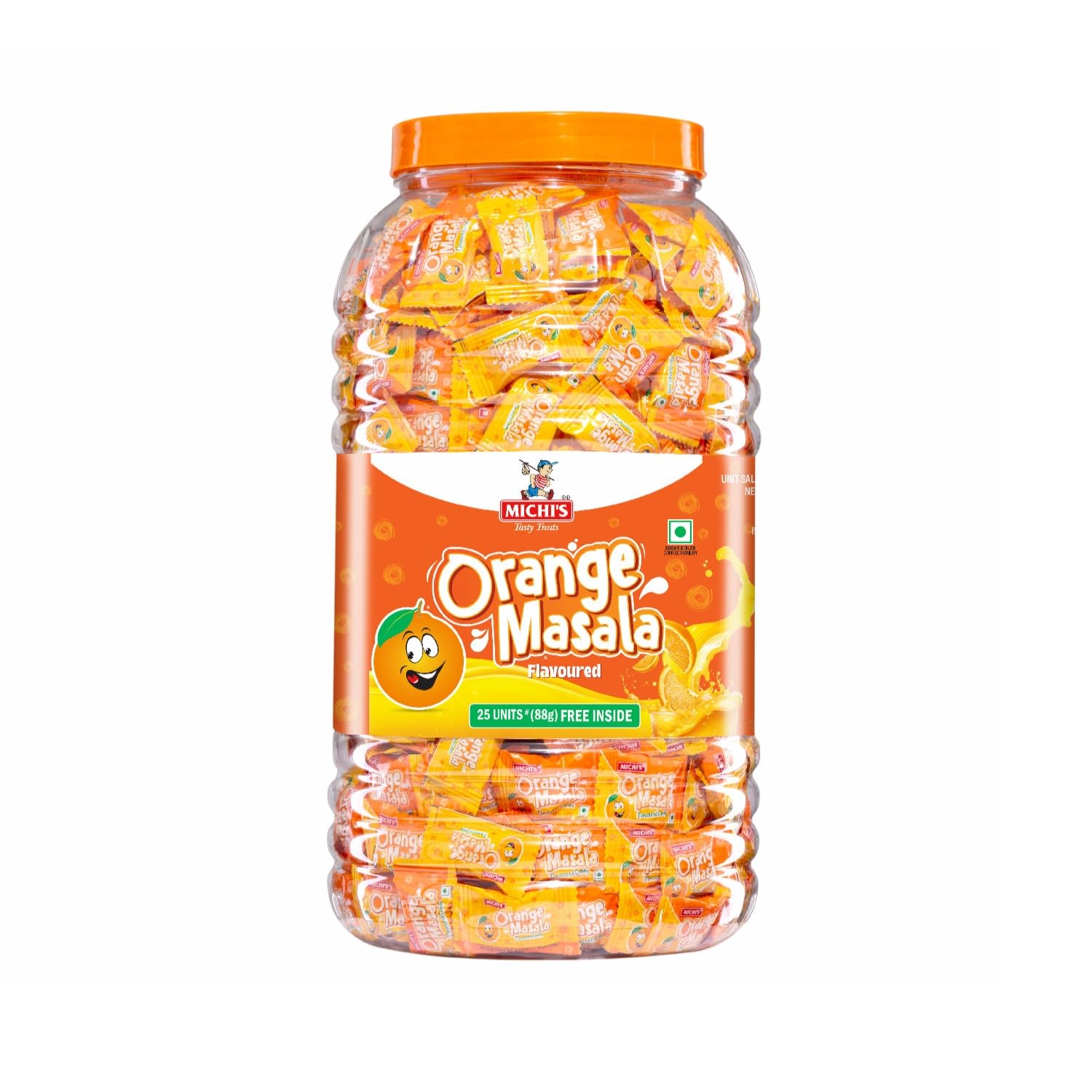 Michi's Candy - Big jar 625 Pieces (Orange Masala) : Amazon.in