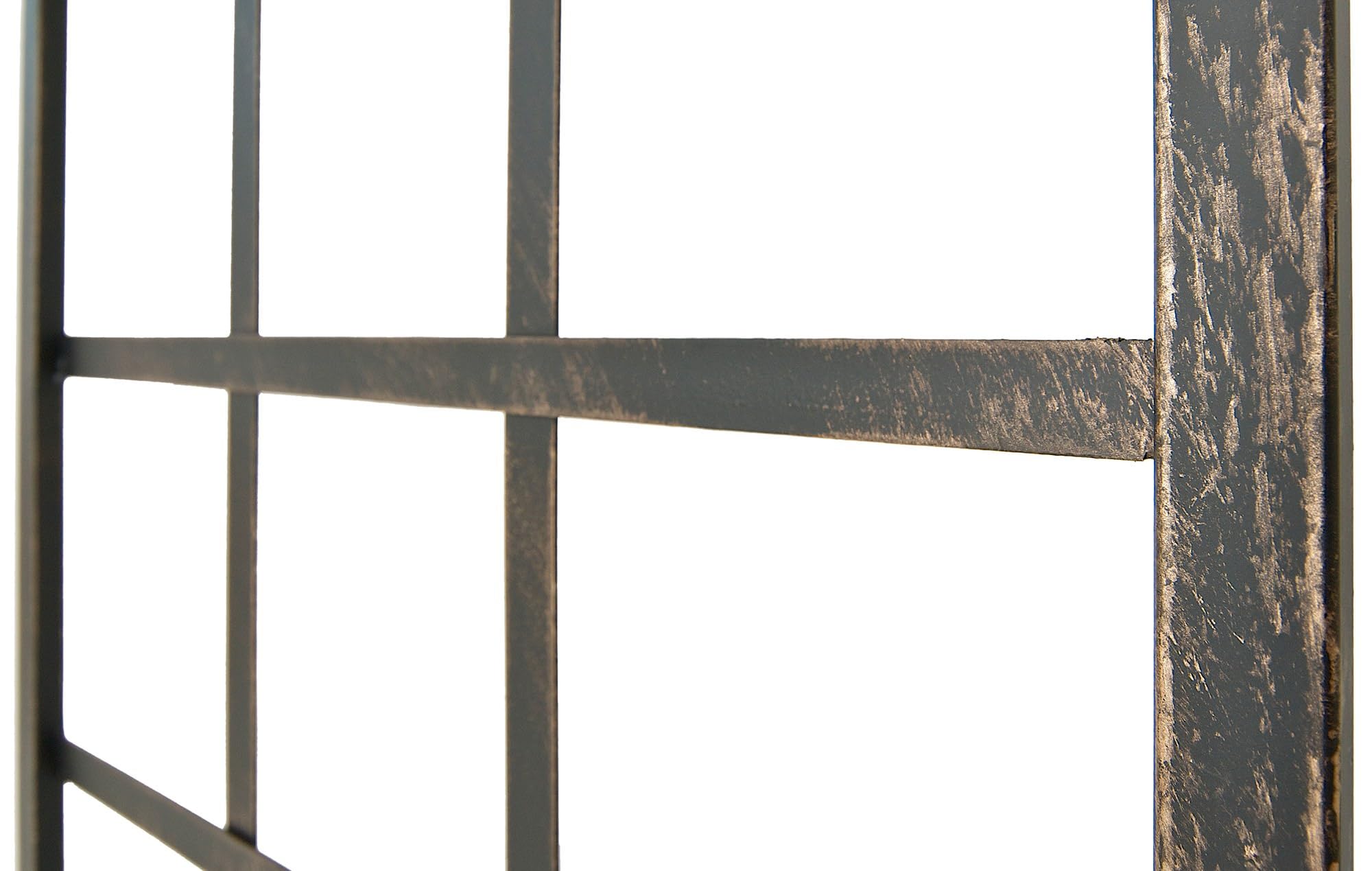 CLP 2er Set Rankgitter Trigo Zur Wandbefestigung I Rankhilfe Für Die Wand I Rankzaun Aus Lackiertem Metall, Farbe:Bronze