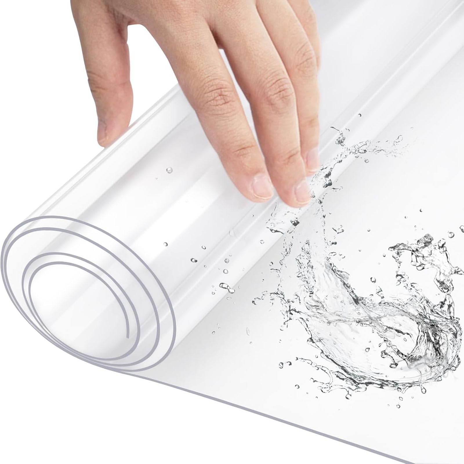 Nappe transparente plastique PVC 30 x 62 cm protection table facile à nettoyer