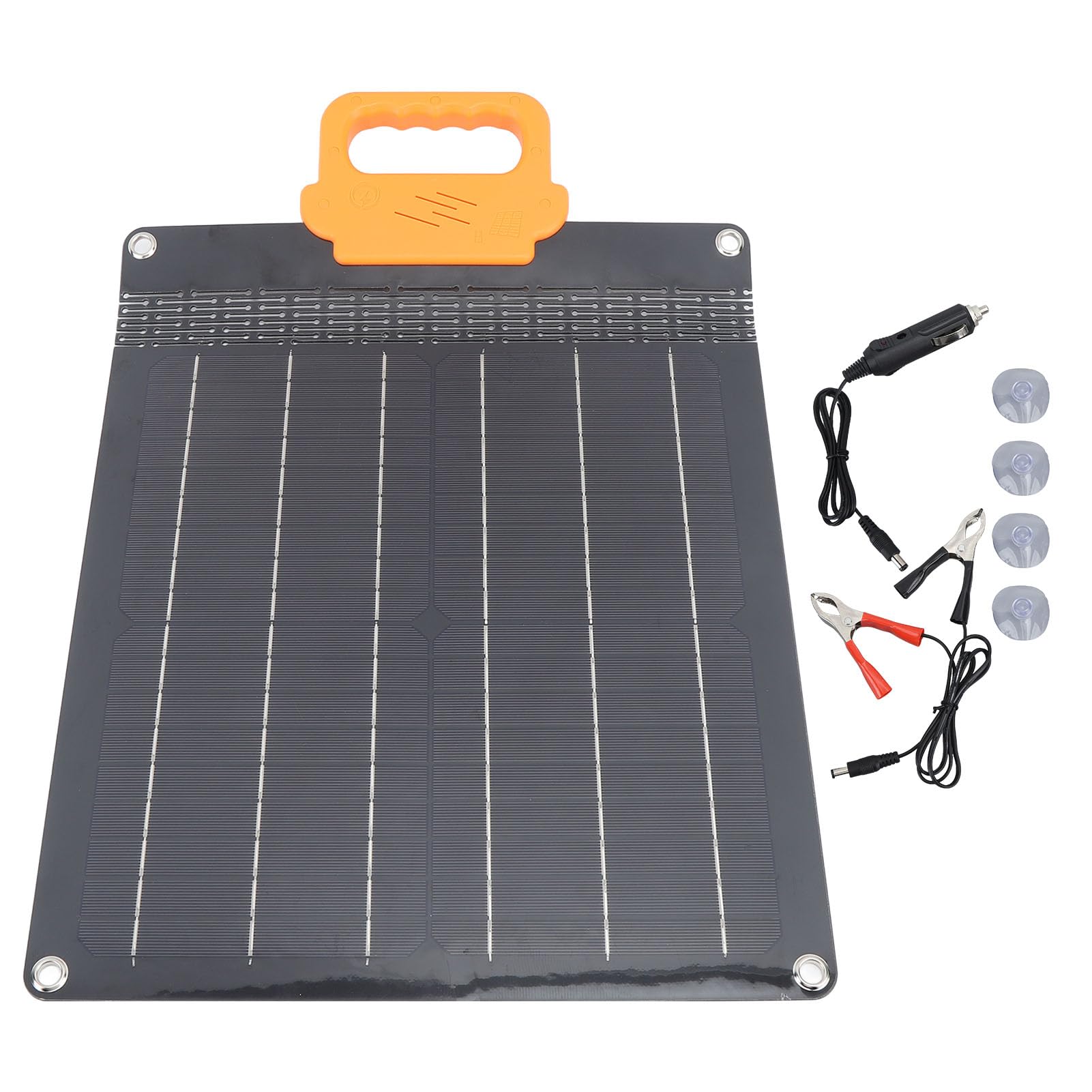 Jeffergarden 20W Pannello Solare Flessibile, 18V Monocristallino, (BLACK)