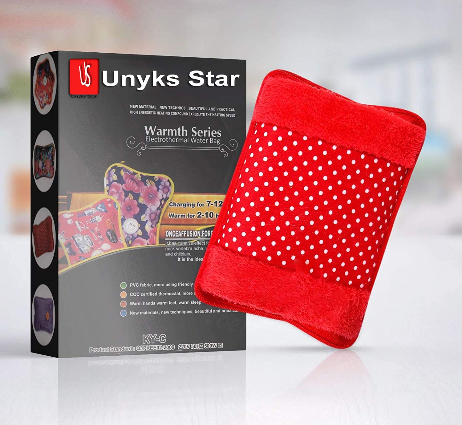 Unyks Star heating bag, hot water bags for pain relief, heating bag electric, Heating Pad-Heat Pouch Hot Water Bottle Bag, Electric Hot Water Bag,Heating Pad For Pain Relief (Velvet Heating Pad) (B0CHQGCYJ2) Amazon Price History, Amazon Price Tracker