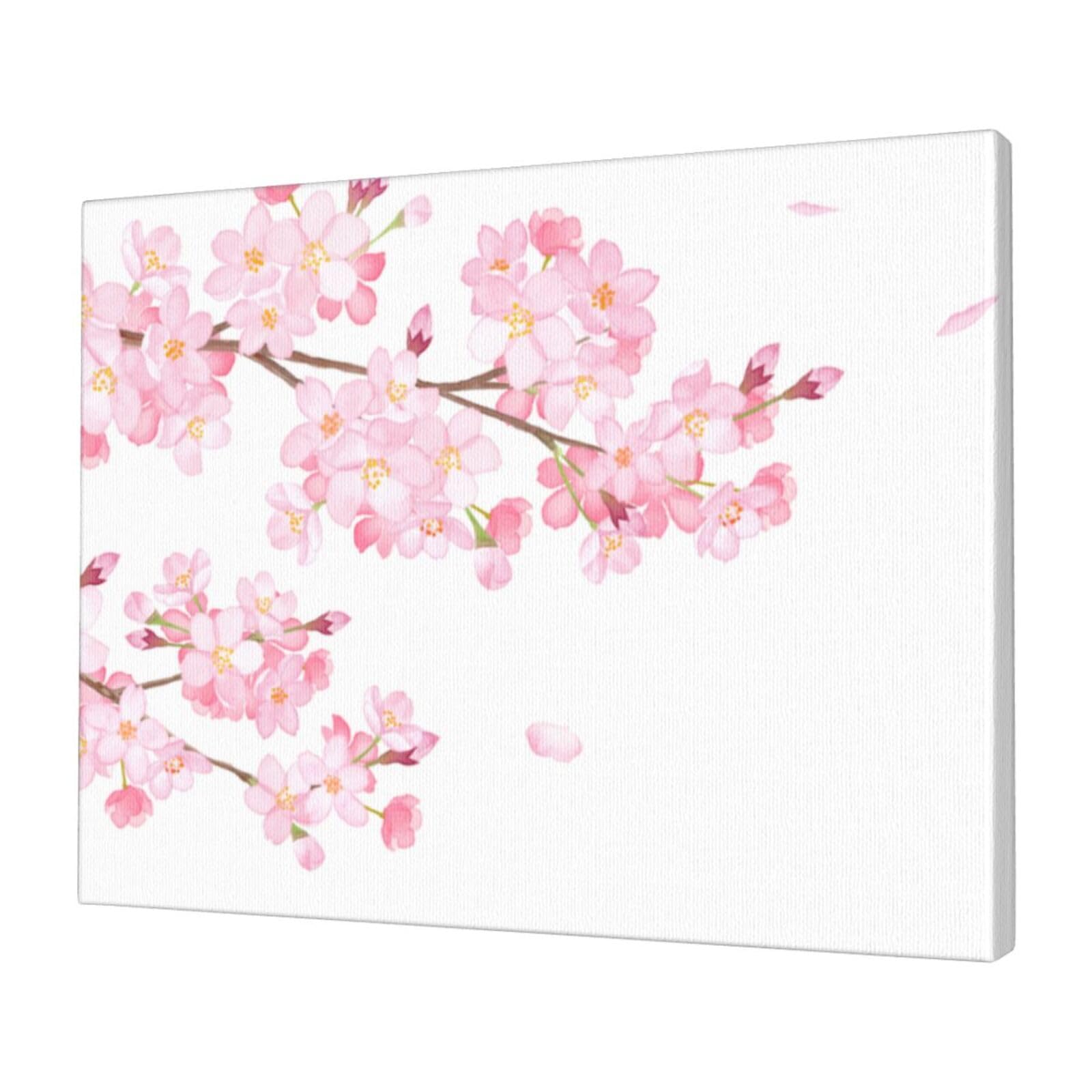 Amazon.co.jp: アートパネル 和風 桜 水彩画 花びら 舞う サクラ 