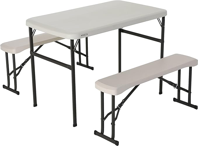 LIFETIME 80373 Portable Folding Camping RV Picnic Table
