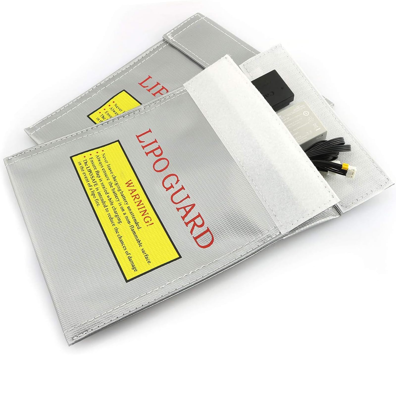 Lipo ognioodporna torba do ładowania, 220 x 180 mm, ognioodporna torba na akumulator Lipo do ładowania i przechowywania, odporna na wysokie temperatury torba Lipo Bag do baterii