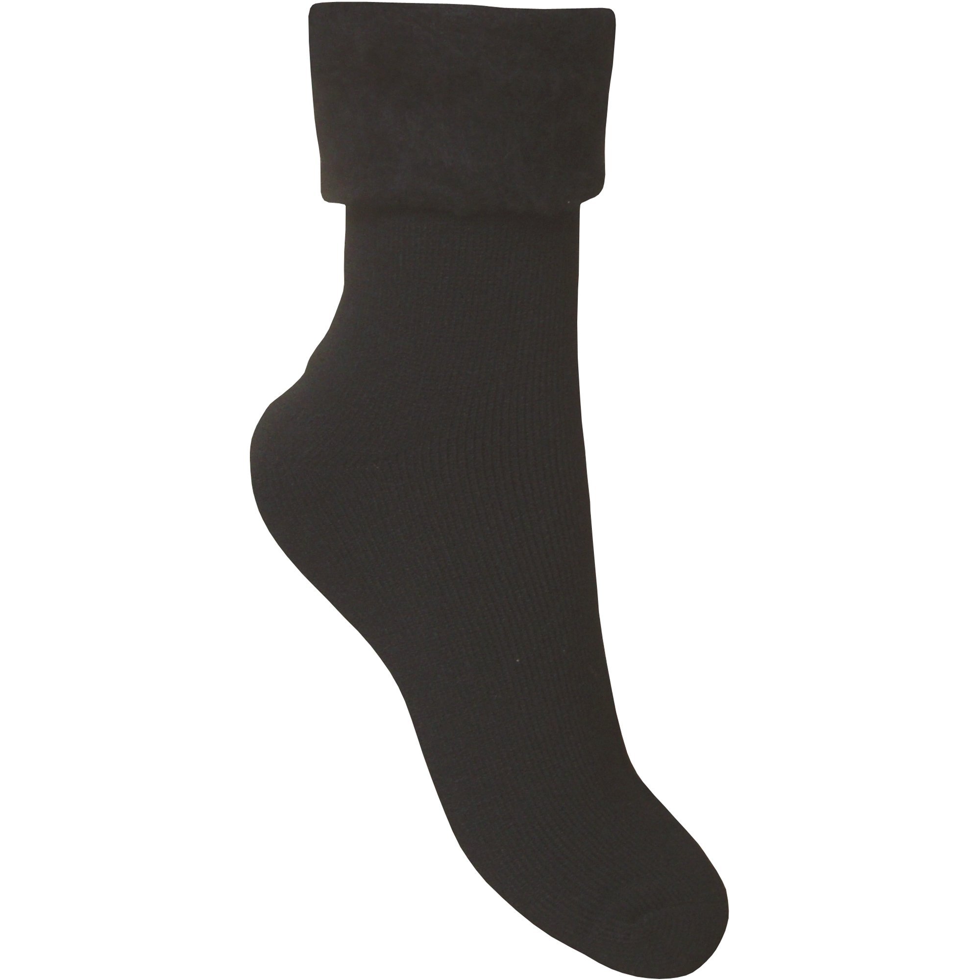 Teddyt's Men's Black Super Soft Thermal Warm Winter Bed Socks (Black)