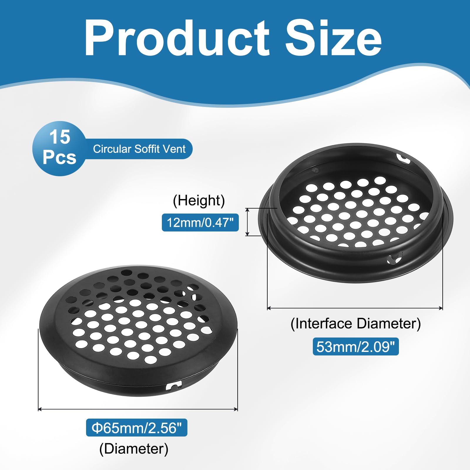PATIKIL 65mm Circular Air Vents - Image 2