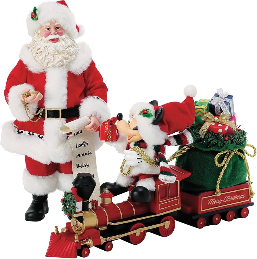 Amazon.com: Department 56 Possible Dreams Disney Santa and Mickey