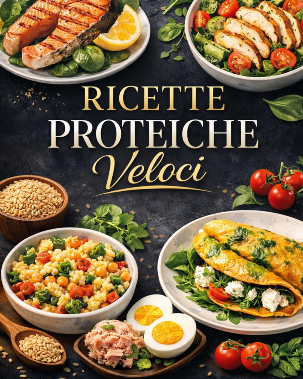 Ricette Proteiche Veloci per Ogni Giorno: Piatti Semplici, Sani e Gustosi – Pronti in 30 Minuti Colazioni, Pranzi, Salva cena, Dolci.