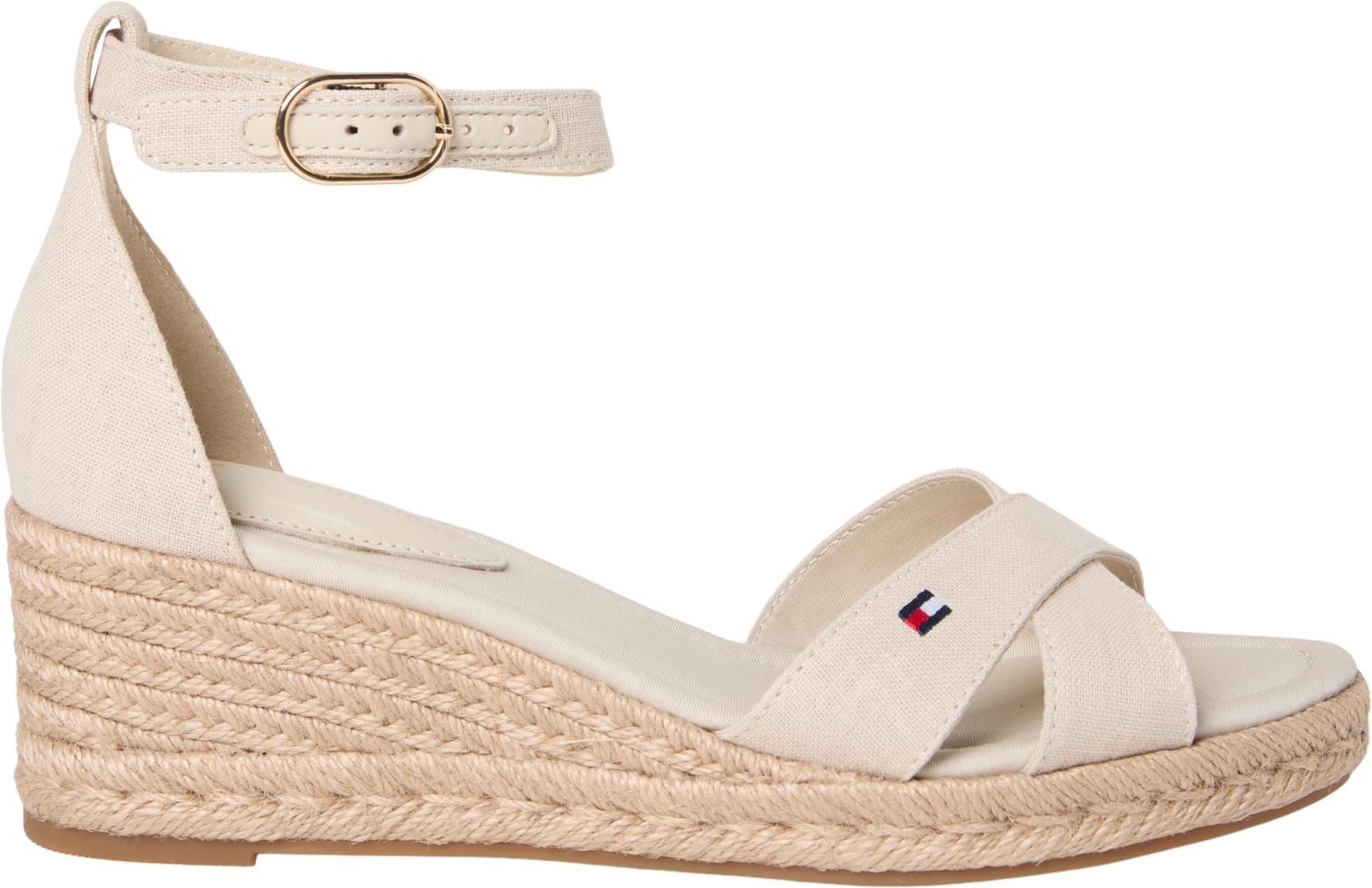 Tommy Hilfiger Damen Mid Wedge Espad X Cross Fw0fw09332Keil-Espadrilles