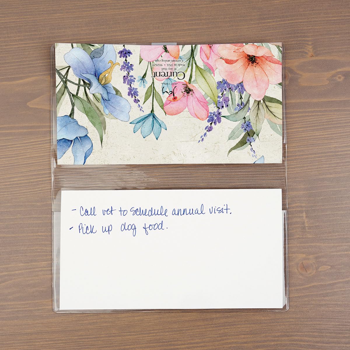 Current Calendrier de poche 2027 Meadow Dance Planner et bloc-notes, 8,9 x 16,5 cm, fermé, calendriers mensuels floraux de qualité librairie avec 30 pages de notes pour cuisine et bureau