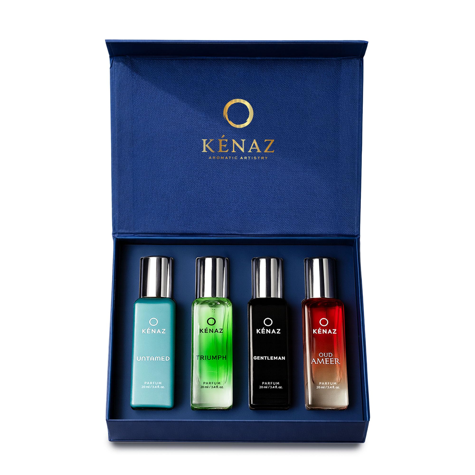 KENAZ Men Gift Set | Perfume for Man | 4 x 20ML Perfumes | Woody & Fresh Aromatic Notes | Long Lasting Luxury Fragrance for Men | Best Perfume Gift Set-image-12