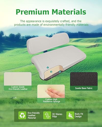 Miniatura 4 de Cojines de repuesto para asiento delantero EZGO TXT 1994-2013, juego de cojines para carrito de golf para asiento delantero EZGO, dedicado para