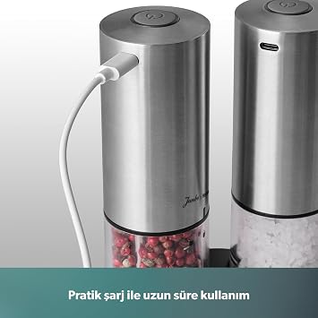 Jumbo x Homend Grindgo 6003H Şarjlı Baharat Değirmen Seti