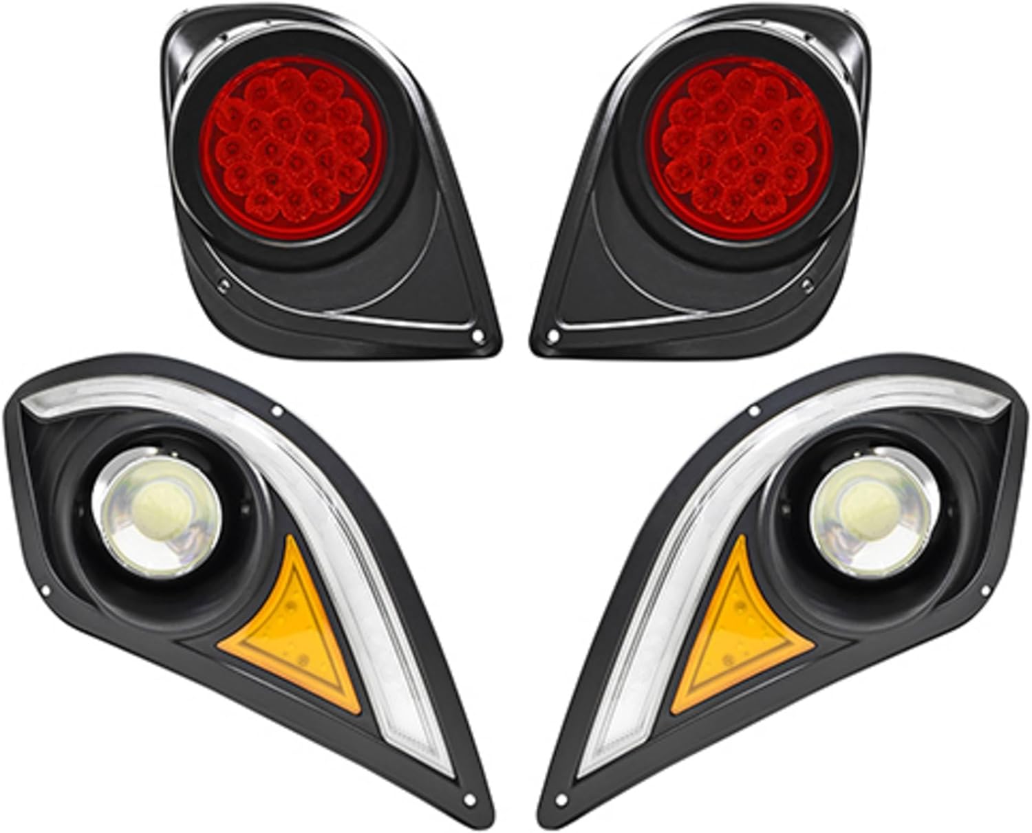 Red Hawk LGT-401L Light Kit Compatible with/Replacement for Yamaha Drive2, 12V-48V golf carts