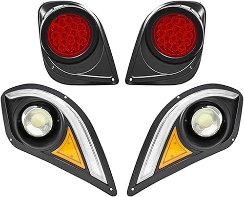 Miniatura 4 de Red Hawk LGT-401L Kit de luces compatible con/reemplazo para carritos de golf Yamaha Drive2, 12V-48V