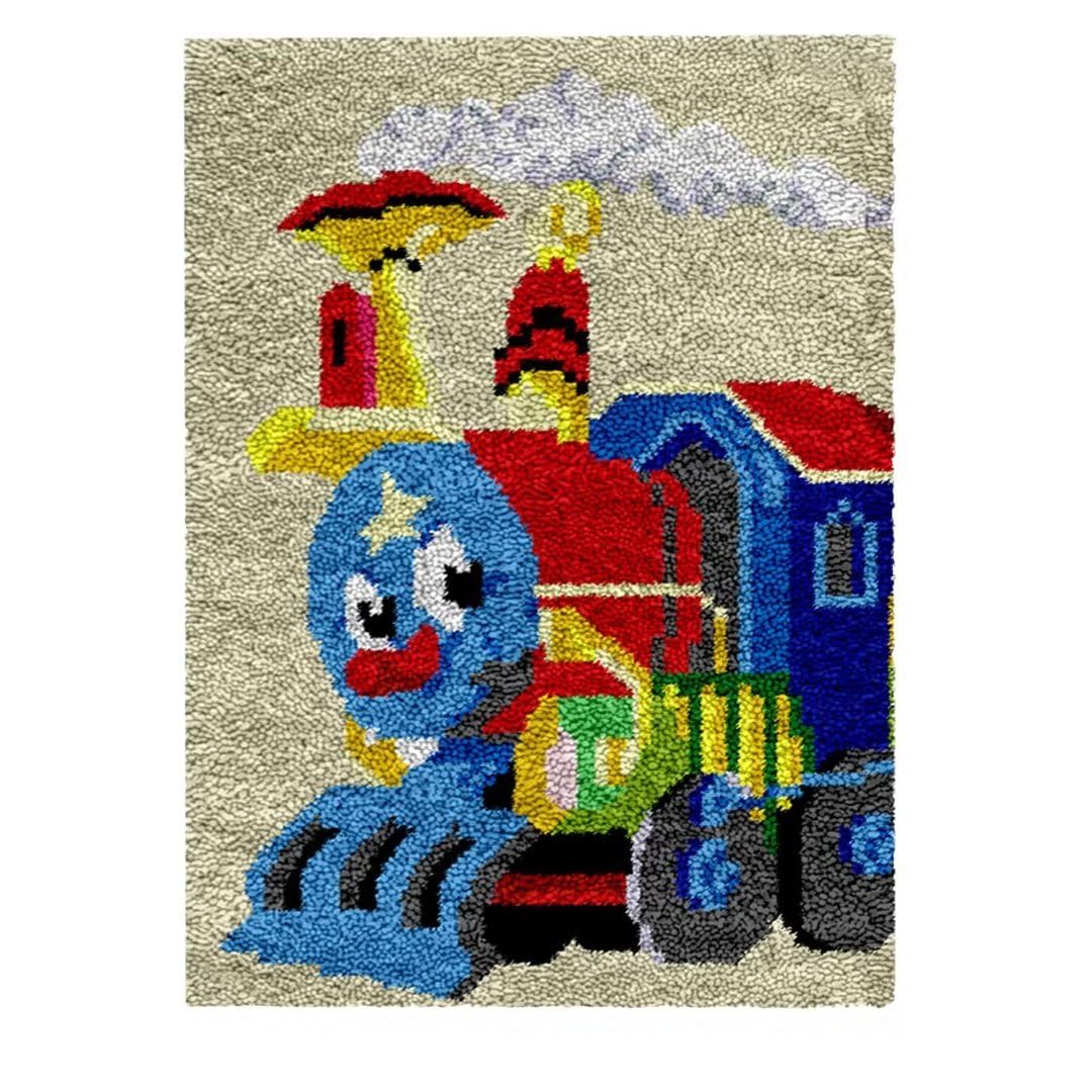 Myriad Choices Thomas Latch Hook Kits for Adults 50X38CM, DIY Latch Hook Rug Kit, Cross Stitch Rug Making Kit, Carpet Making Crochet Kits Embroidery Kits Needlework Crafts for Home Decor โ image 1