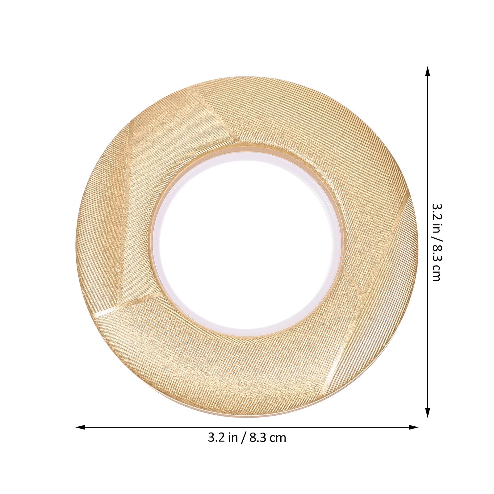 Zerodeko Anneaux Perforés pour Rideaux en PP Or, 80 Pièces, Coins Lisses et Forme Arrondie, pour Salon et Chambre, Décoration Pratique et Solide