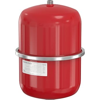 Flamco Contraflex Expansion Tank - 18 Litres / 1.5 [3bar] - Red - For Closed Circulation and Heating Air Conditioning Systems and Refrigeration Systems - 26173