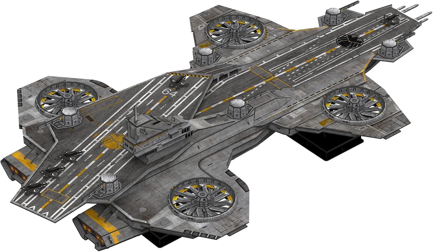 University Games Marvel Studios: SHIELD Helicarrier 3D Puzzle, 220 pièces, 54.4 x 95 cm - Image 4