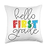 Trendy Tamale New Cool First Grade Squad School Teacher Dope Novelty Gift Throw Pillow, 18x18, Multicolor