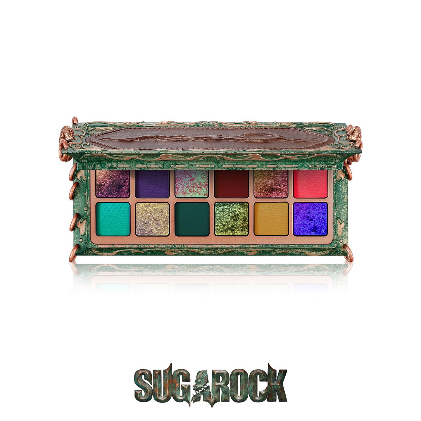 Sugarock 12 Colors Eyeshadow Palette, Shimmer, Chameleon and Matte Finish, Multicolor Makeup