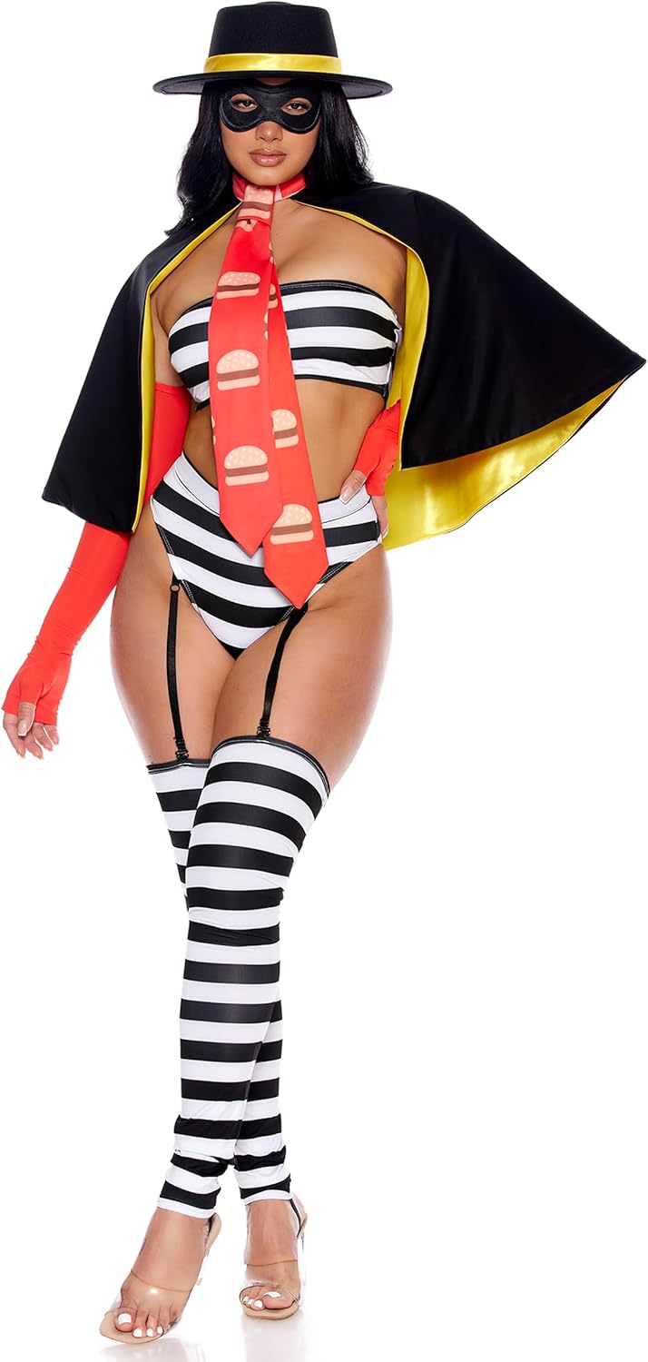 Forplay Women's Burger Bandit Character Costume