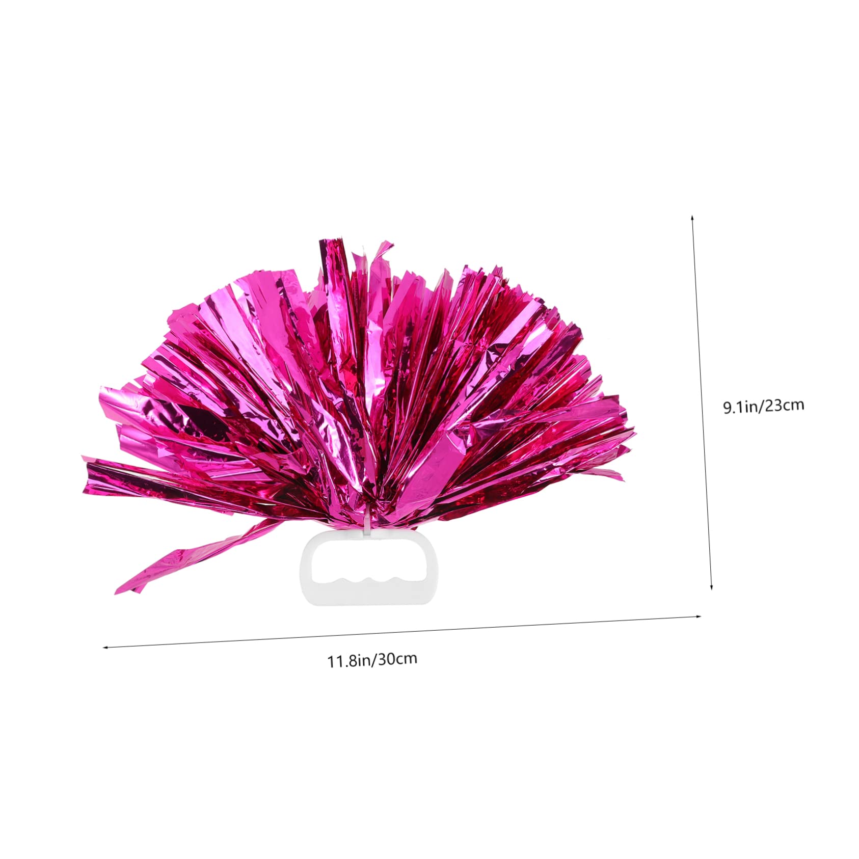 Mikikit Practical Cheer Costume Accessory Handheld Cheer Pom Poms for Sports Dance Events