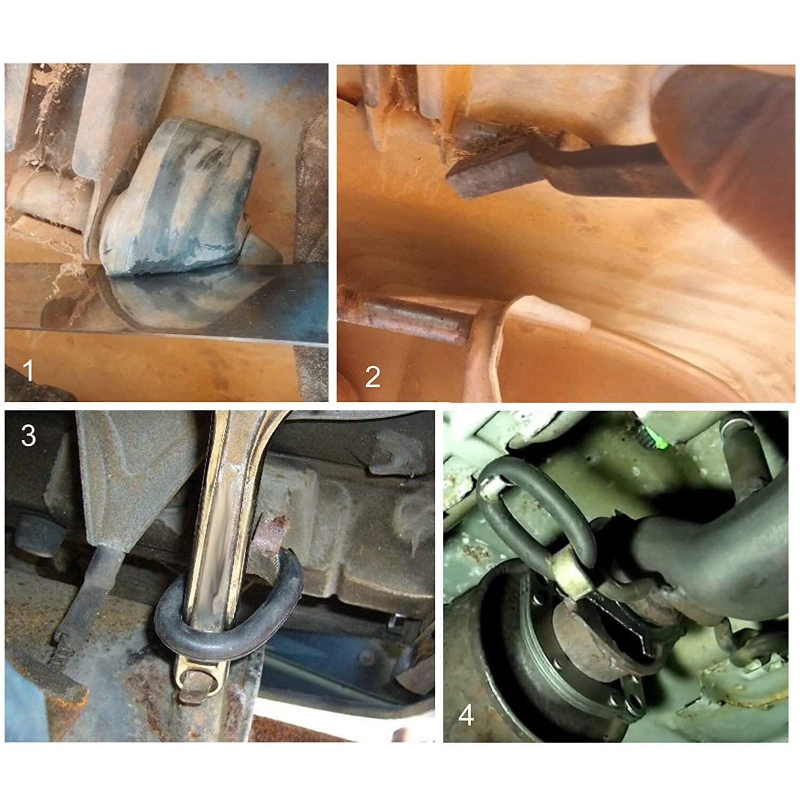 O-Ring-Auto-Auspuff-Aufhänger, 4 Stück 5,1 Cm O-Ring BR554 Auspuff-Aufhänger, Schwarz, Geräuschreduzierung, Langlebiger Auspuff-Aufhänger, O-Ring für Fahrzeuge