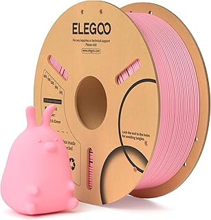 ELEGOO Filamento PLA 1.75 1KG Rosa, Filamento para Impresora 3D, Precisión Dimensional +/- 0.02mm, Carrete Filamento 3D,para Mayoría Impresoras 3D