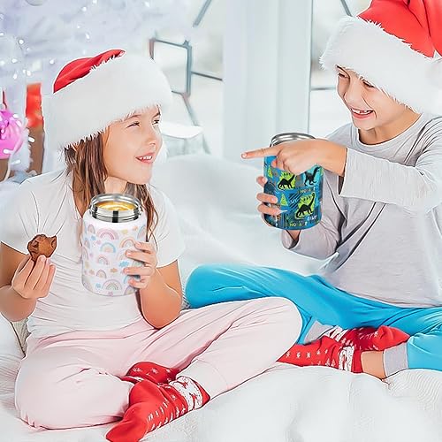 Miniatura 28 de Termo de sopa de 17 onzas para comida caliente para niños, tarro de comida aislado, contenedor térmico de almuerzo de comida caliente, lonchera