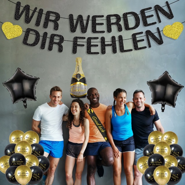 24 Ruhestand-Luftballons Mit Italienischem Spruch „Finalmente In Pensione“ – Latexballons Für Rentenparty