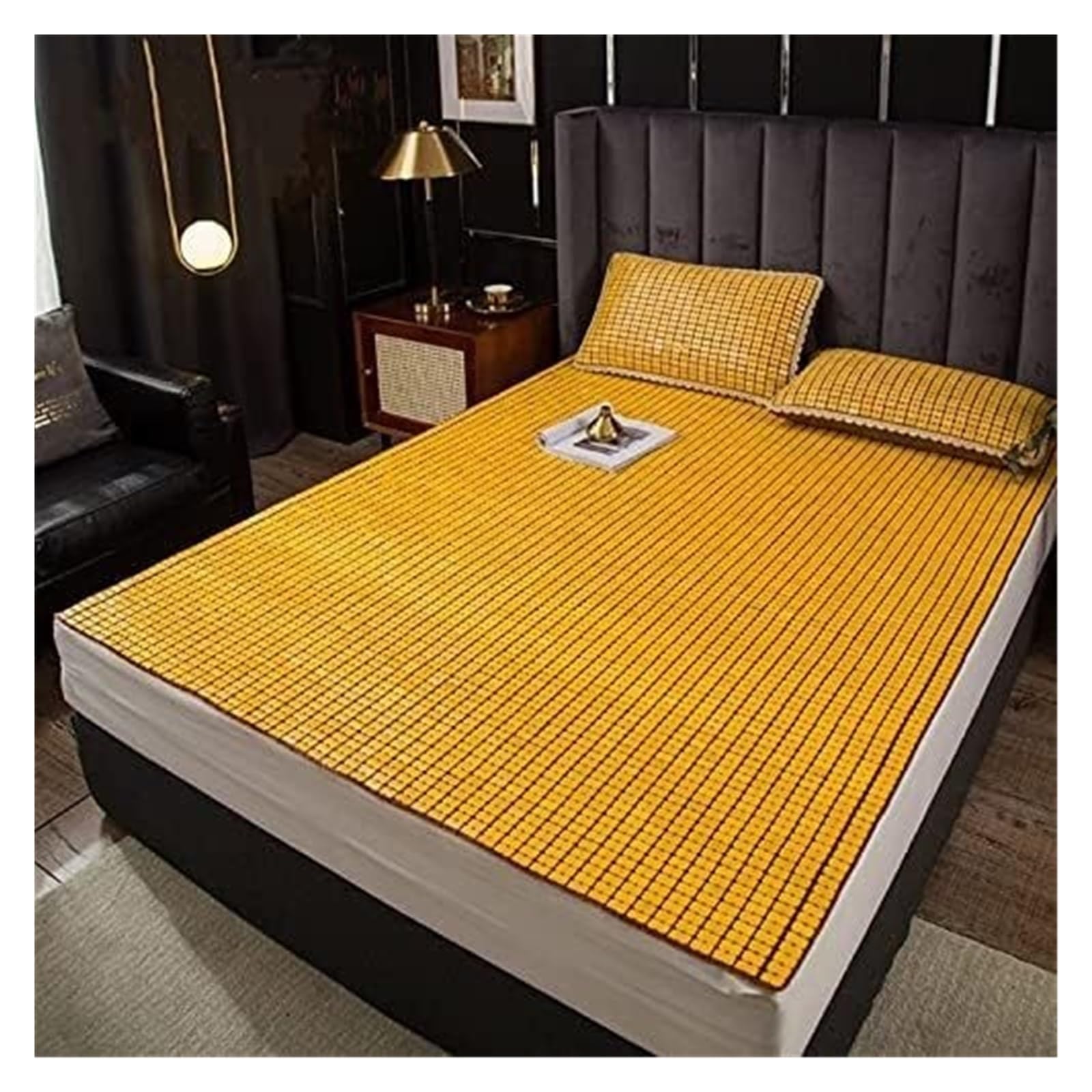 JYBNBBE Mat for Bed Summer Cooling Sleeping Mats Bamboo Mat Bed Pad Foldable Mattress Cool Summer (A W*L:1.5 * 1.95m(59 * 77in))