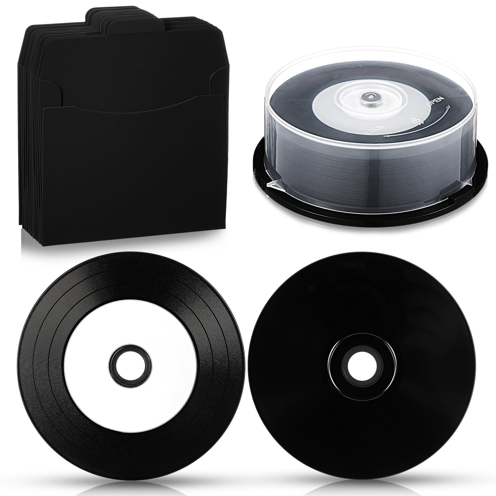 Photo 1 of Singhoow 25 Pack Recordable CD-Rs, 700MB