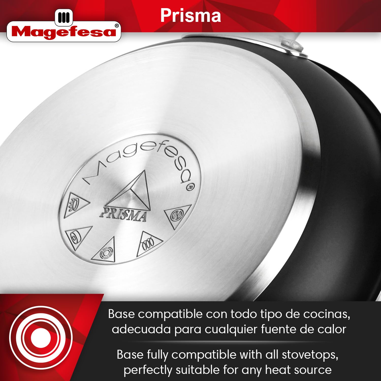 Amazon.com: Magefesa Prisma Frying Pan Set, 7.9