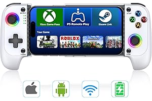 Mobile Gaming Controller for Phones: Wireless Phone Controller with RGB