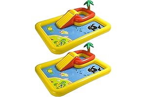 Intex Ocean Play Center for Kids - Backyard Kiddie Pool and Water Game Outdoor Set
